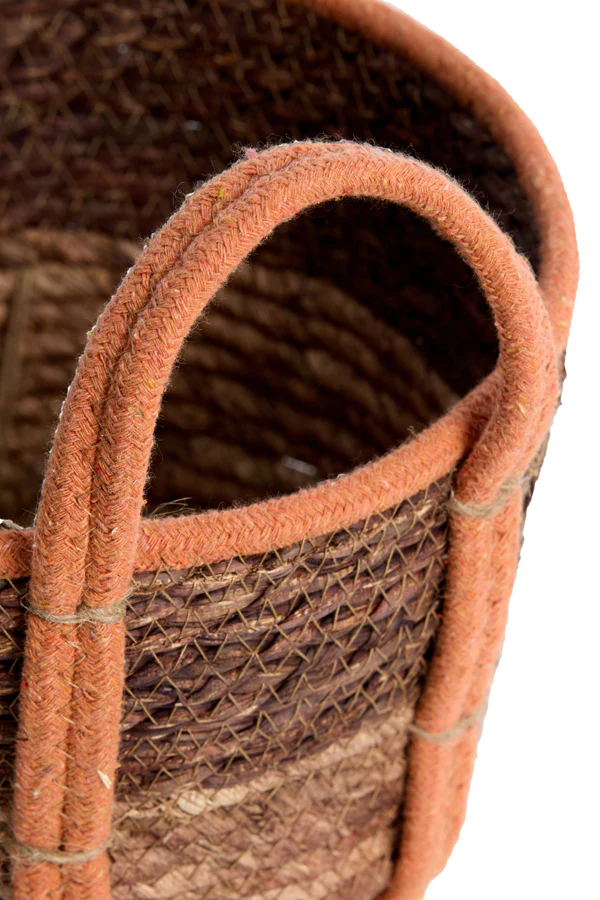 Basket S/3 max 33x23 cm KINSALE brown red-terra - Image 3