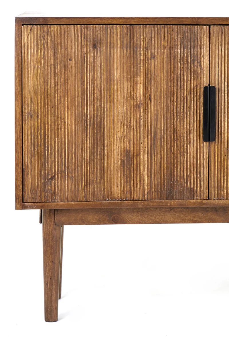 Cabinet 100x40x80 cm BITIKA wood dark brown - Image 8