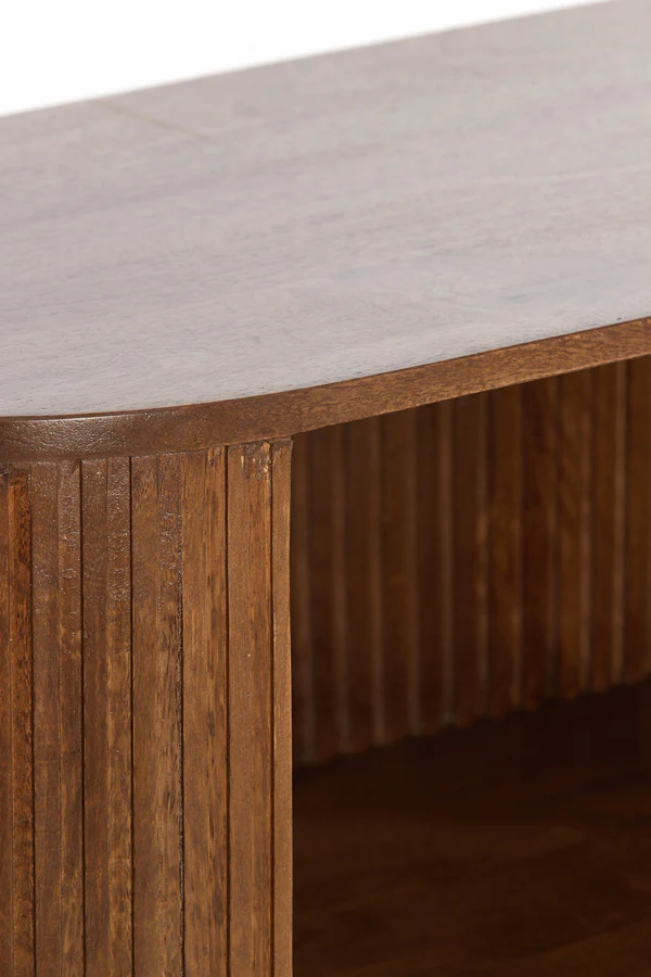 Cabinet 100x40x80 cm DUMOSI wood dark brown - Image 6