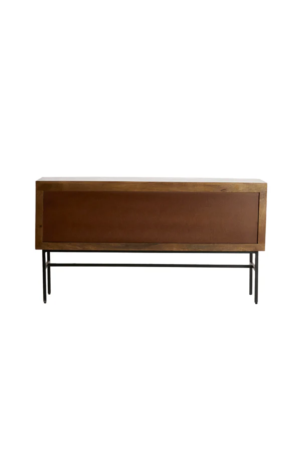 Cabinet 150x40x80 cm ABAGE wood dark brown - Image 2