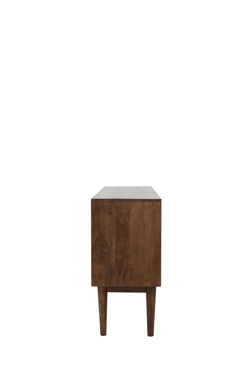 Cabinet 150x40x80 cm BITIKA wood dark brown - Image 11