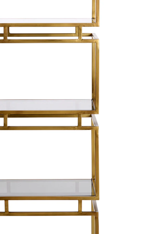 Cabinet 5L 45x35x180 cm LUCAMBO glass smoked+antique bronze - Image 4