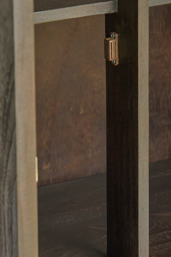 Cabinet 75x40x200 cm LILIAN wood dark brown - Image 8