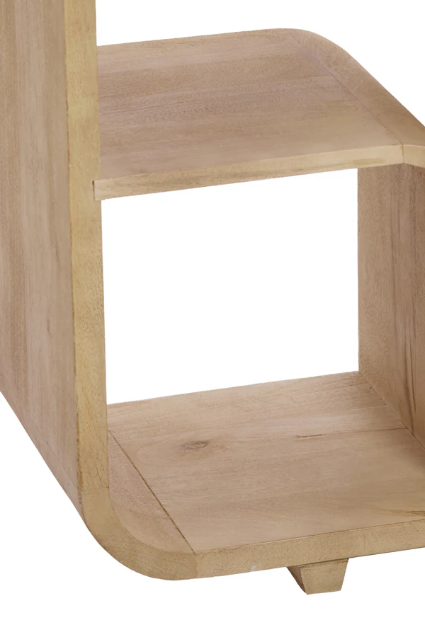 Cabinet open 100x30x200 cm LABARE matt natural - Image 7