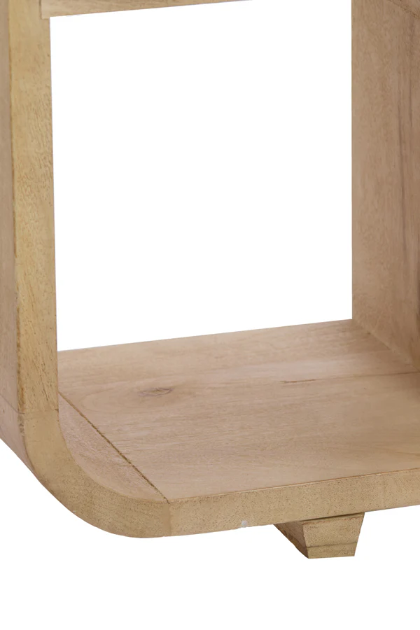 Cabinet open 100x30x200 cm LABARE matt natural - Image 9