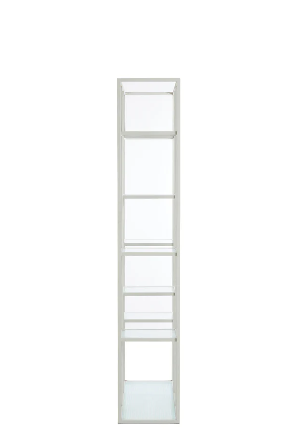 Cabinet open 100x36x200 cm PIUAR glass clear+cream - Image 3