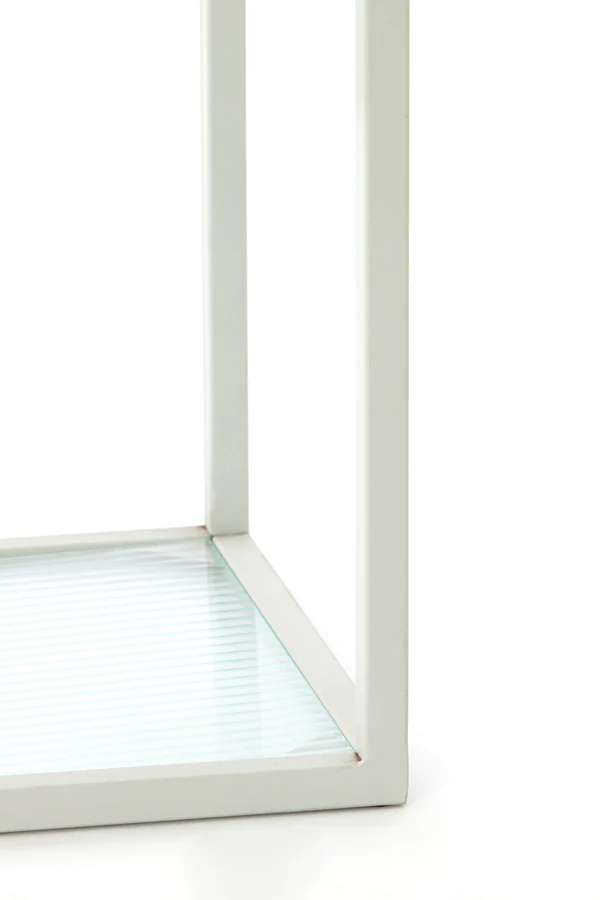 Cabinet open 100x36x200 cm PIUAR glass clear+cream - Image 7