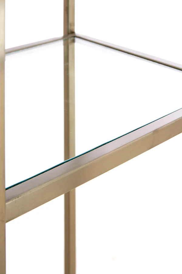 Cabinet open 100x36x200 cm PIUAR glass clear+nickel satin - Image 8
