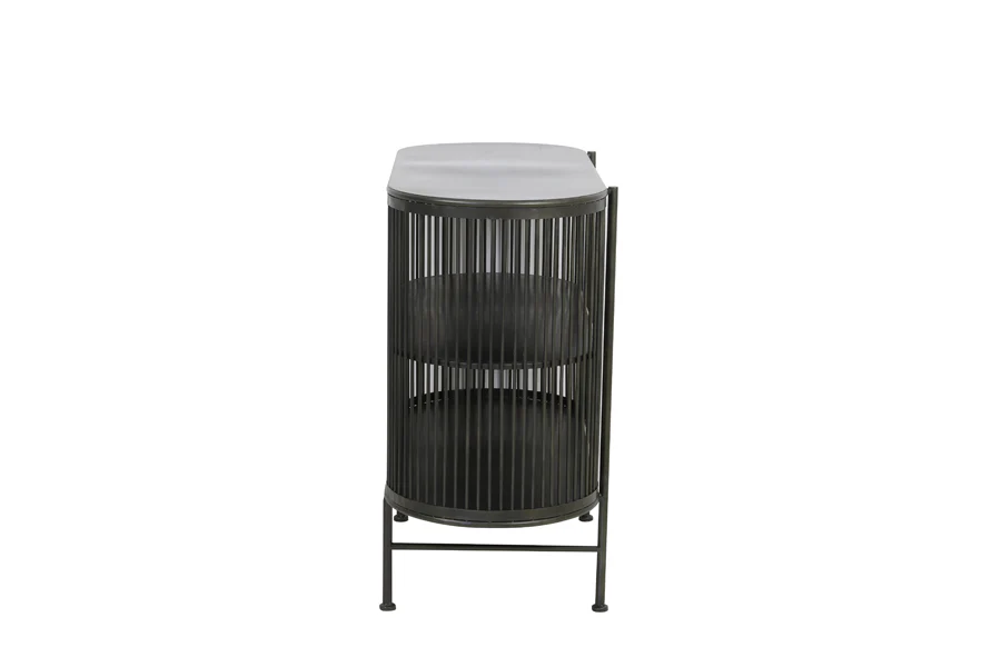 Cabinet open 100x40x80 cm YINTHE black - Image 6