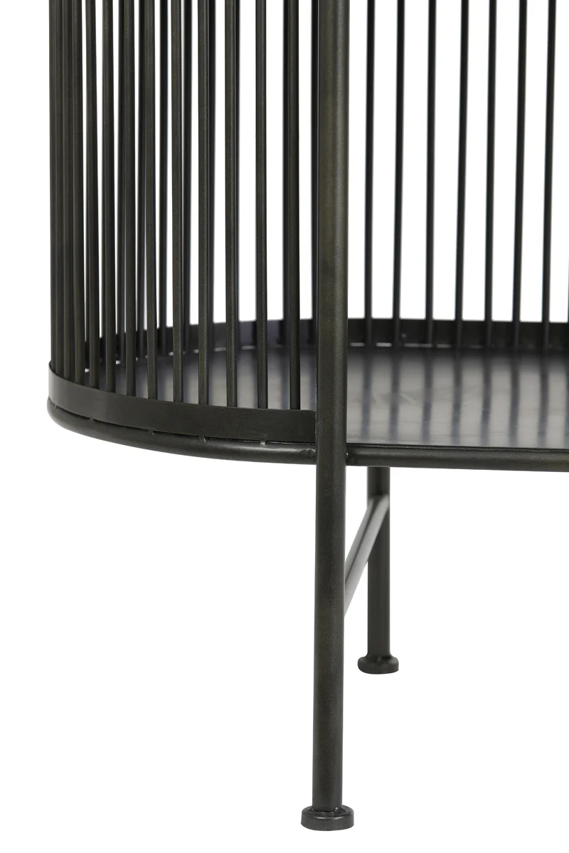 Cabinet open 100x40x80 cm YINTHE black - Image 7