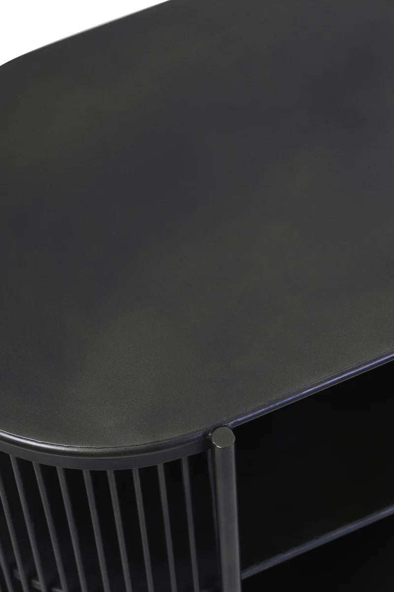 Cabinet open 100x40x80 cm YINTHE black - Image 9