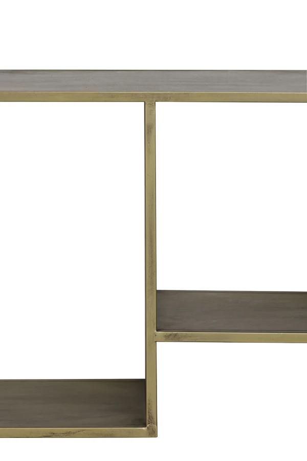 Cabinet open 101x36x200 cm YVANA antique gold - Image 8