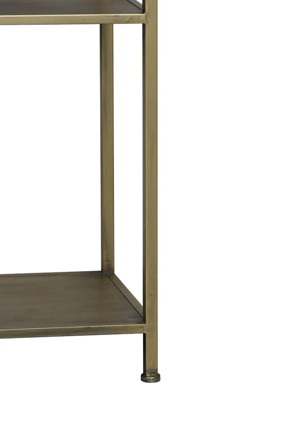 Cabinet open 101x36x200 cm YVANA antique gold - Image 9