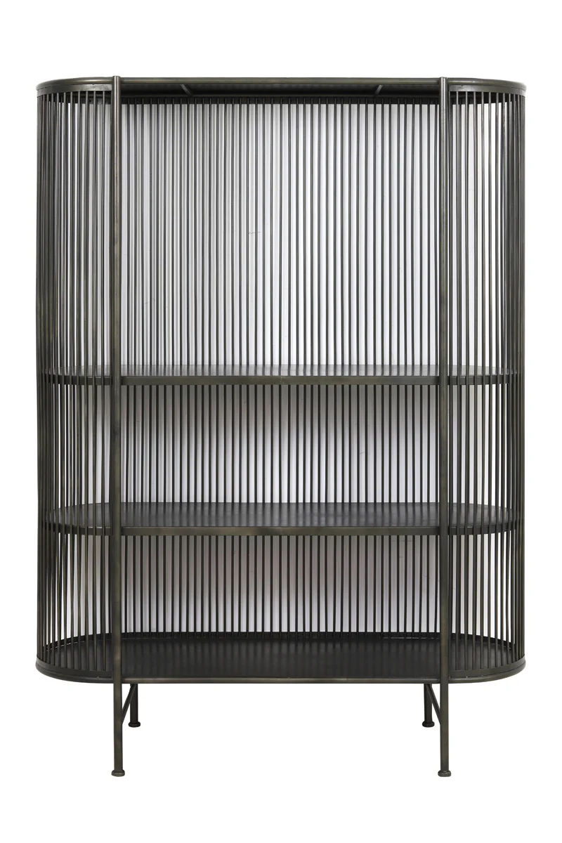 Cabinet open 119x40x161 cm YINTHE black - Image 2
