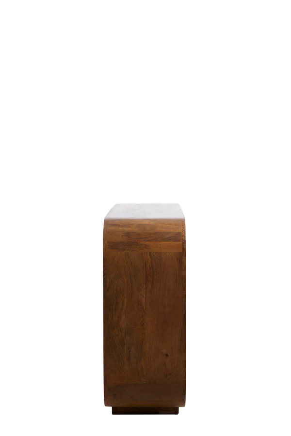 Cabinet open 140x35x90 cm DANE wood oil brown - Image 3