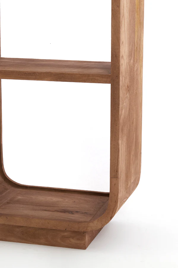 Cabinet open 50x35x200 cm DANE wood matt grey-brown - Image 7
