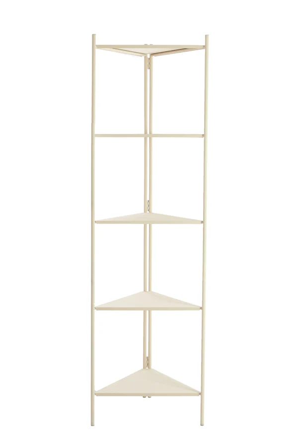 Cabinet open 59x59x200 cm DISPLAY cream