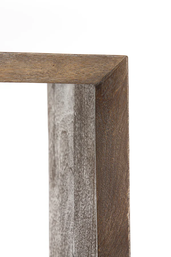 Cabinet open 95x35x190 cm SONDRIO wood matt dark brown - Image 5