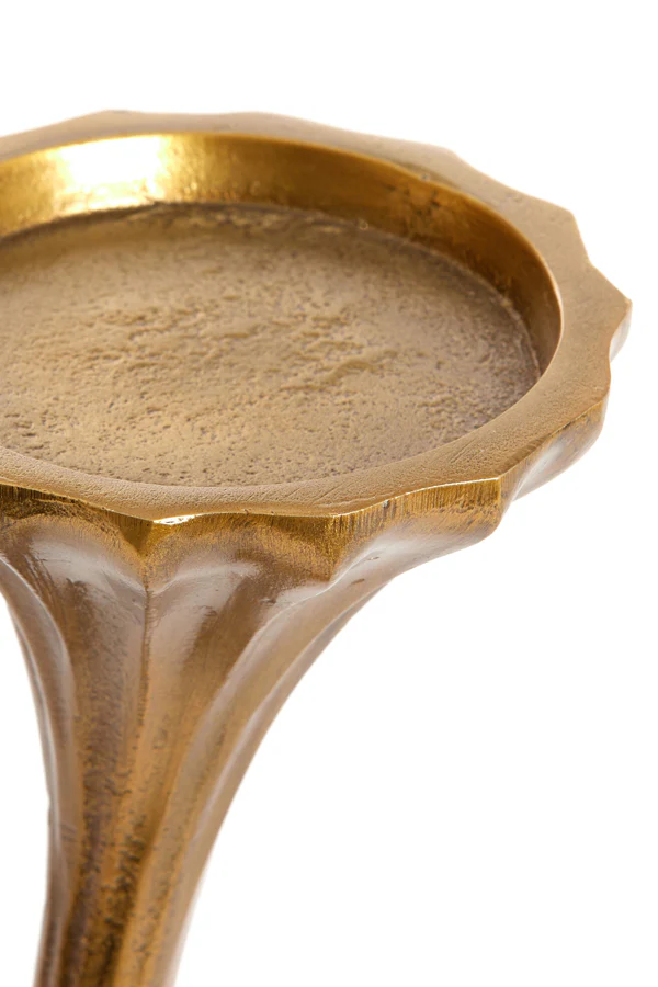 Candle holder 11x11x26 cm NYOKO antique bronze - Image 2
