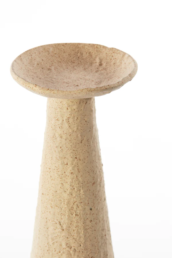 Candle holder 13x11,5x46 cm OTA sand+light brown spotted - Image 3