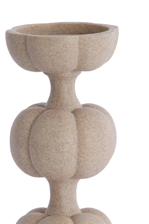 Candle holder 13x24,5 cm ASTORIA sand - Image 2