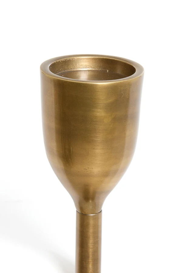 Candle holder 13x77 cm VELEZ antique bronze - Image 2