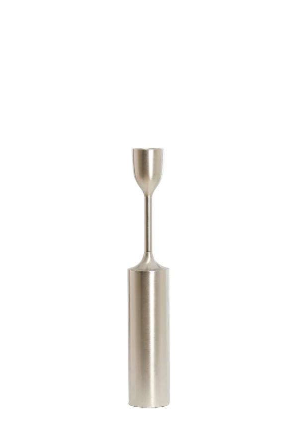 Candle holder 13x77 cm VELEZ nickel satin