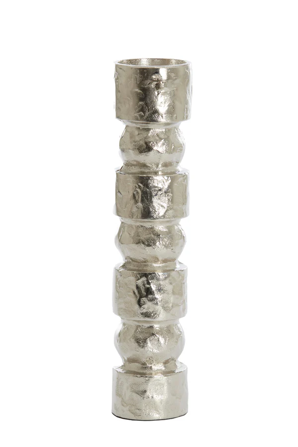 Candle holder 9x41 cm AKTA raw nickel