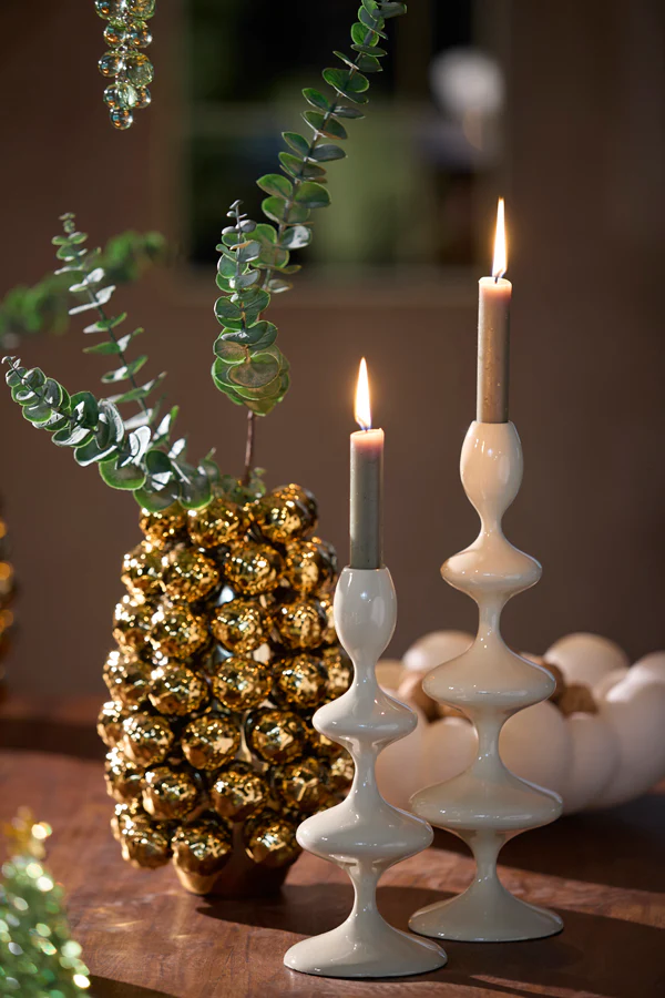 Candle stick 10,5x34,5 cm VIREEN sand - Image 3