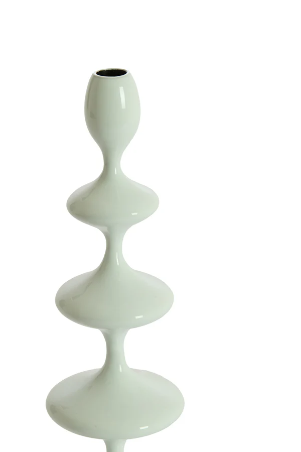 Candle stick 10,5x34,5 cm VIREEN shiny light blue - Image 2
