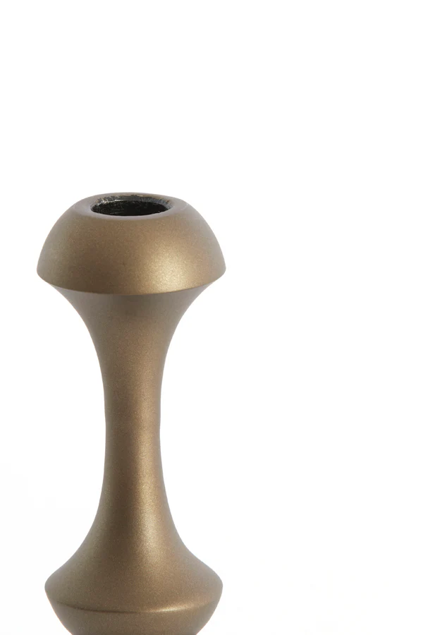 Candle stick 10x18 cm ISARA antique bronze - Image 2