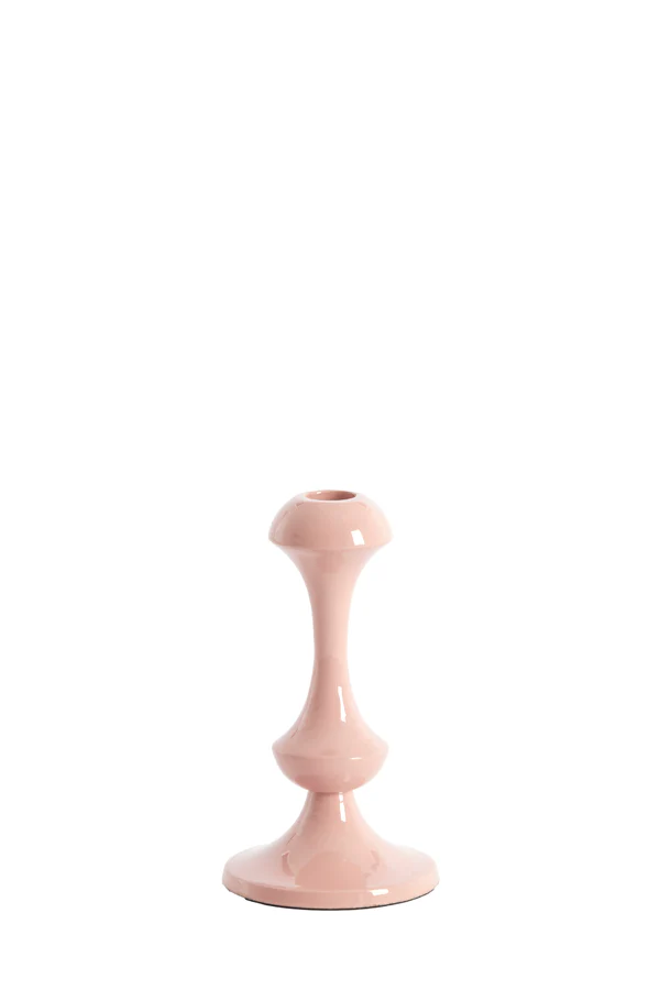 Candle stick 10x18 cm ISARA old pink