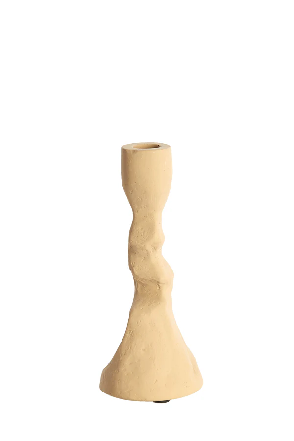 Candle stick 10x9x22,5 cm ARKADIA sand - Image 2