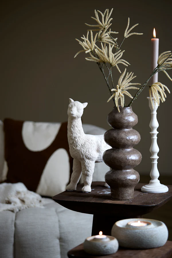Candle stick 11,5x39,5 cm SAMORA cream - Image 3