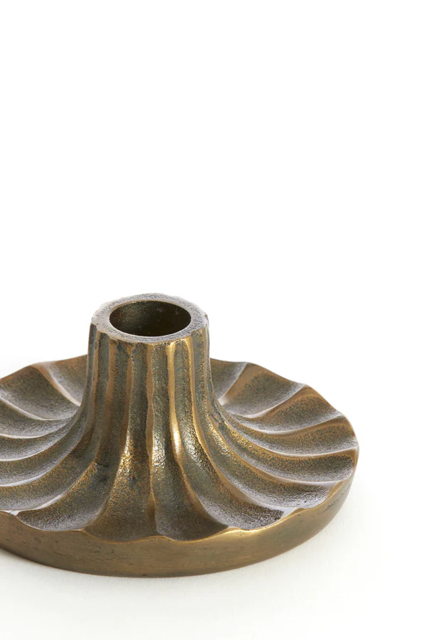 Candle stick 12x6 cm MERIDA antique bronze - Image 2