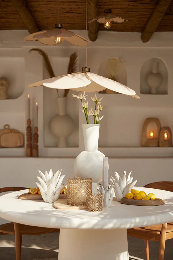 Candle stick 13x16 cm CACTUS ceramics cream - Image 3