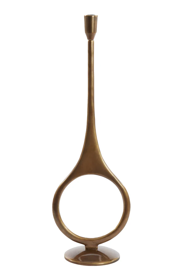 Candle stick 13x55 cm ANTIGA antique bronze