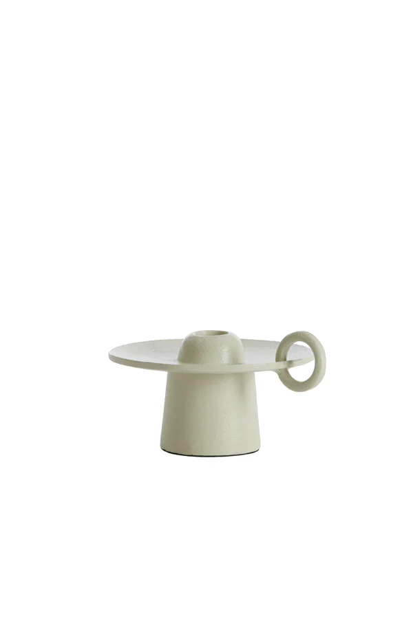 Candle stick 16,5x14x9 cm SALTILLO cream - Image 2
