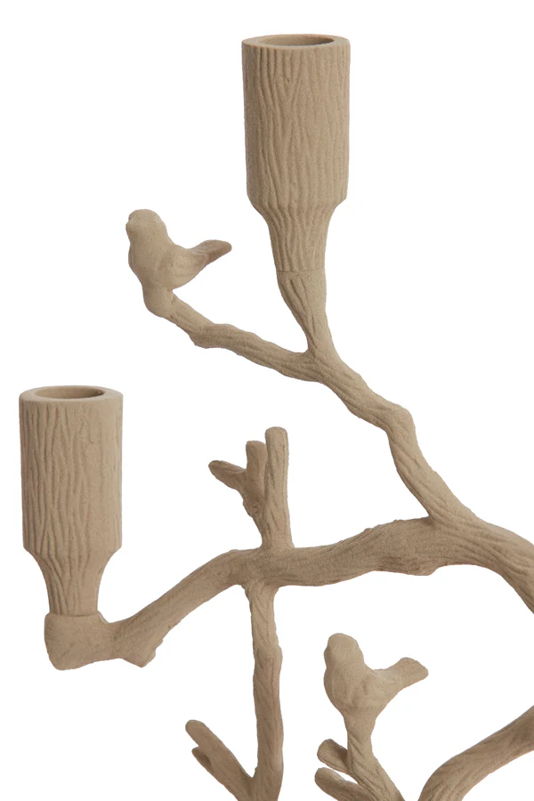 Candle stick 3L 26x11x42 cm JARDIA sand - Image 5