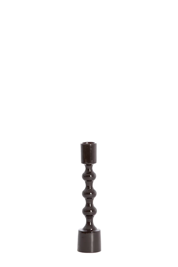 Candle stick 4,5x20 cm BABIMO shiny dark brown