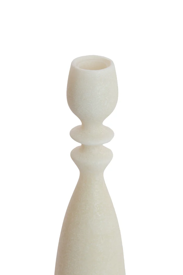 Candle stick 6x26 cm GUAM beige - Image 2