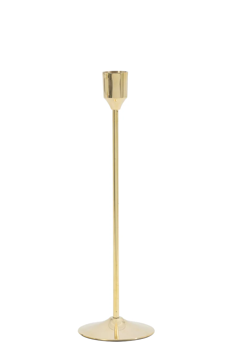 Candle stick 7,5x25,5 cm SERLA gold