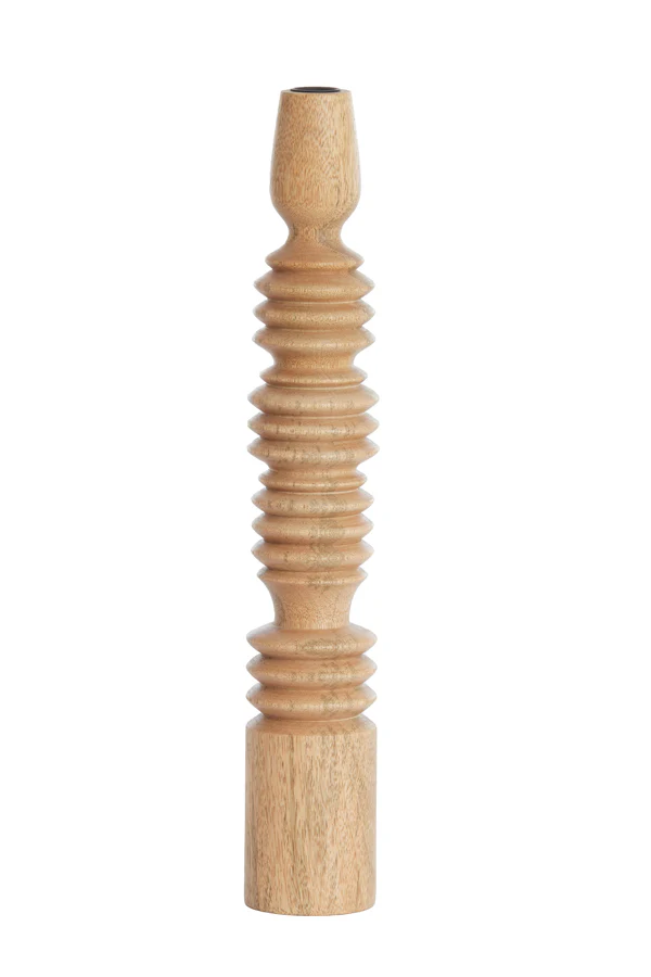 Candle stick 7,5x45,5 cm AFIFE wood natural