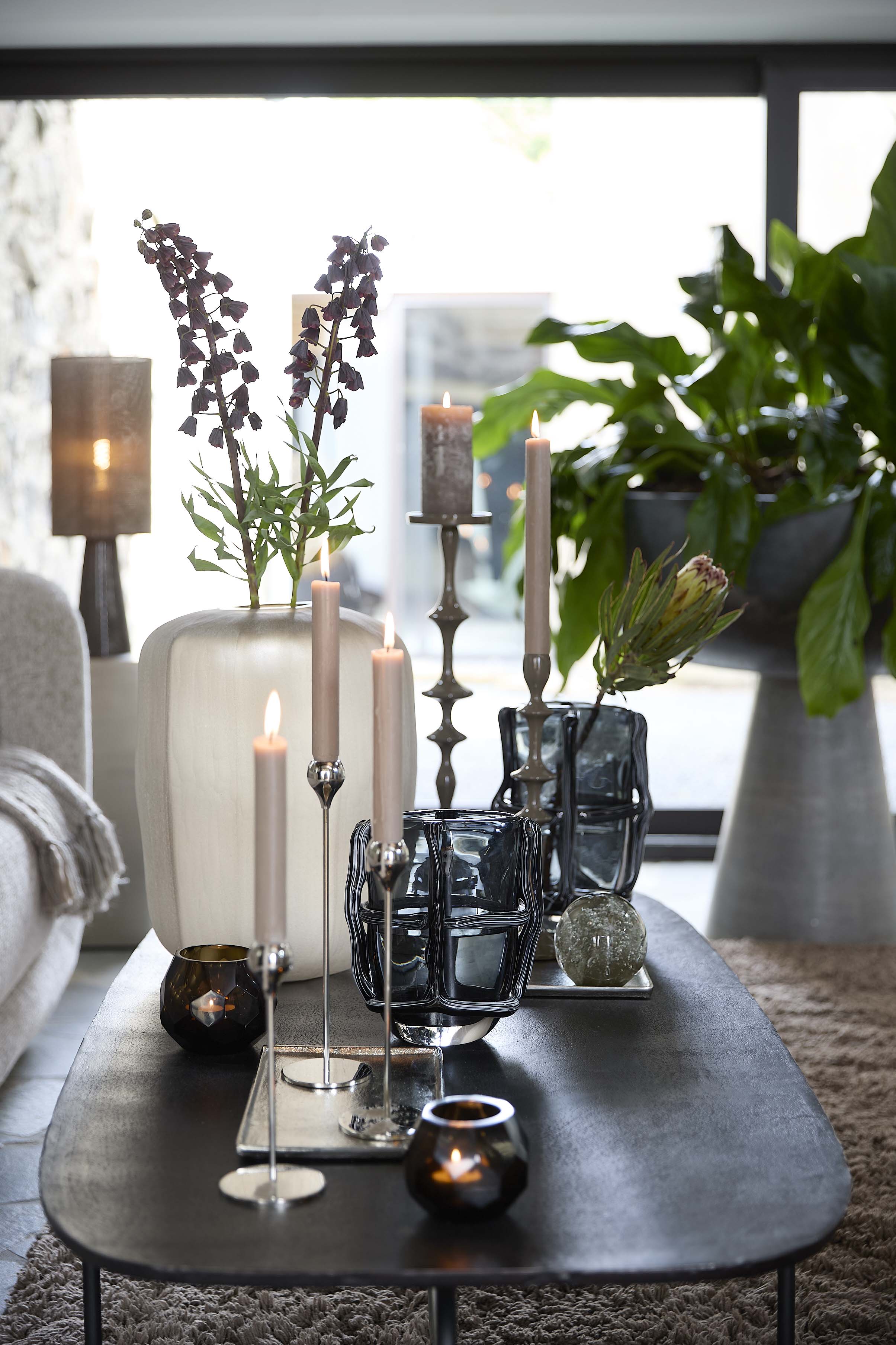 Candle stick 8,5x20 cm SAMUI nickel - Image 4