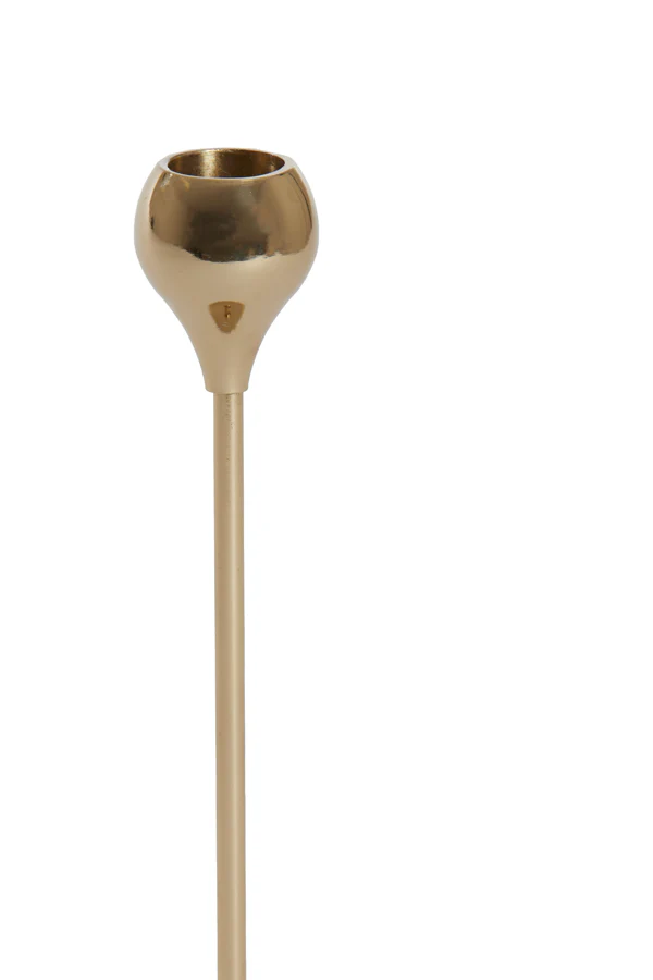 Candle stick 8,5x30 cm SAMUI gold - Image 2