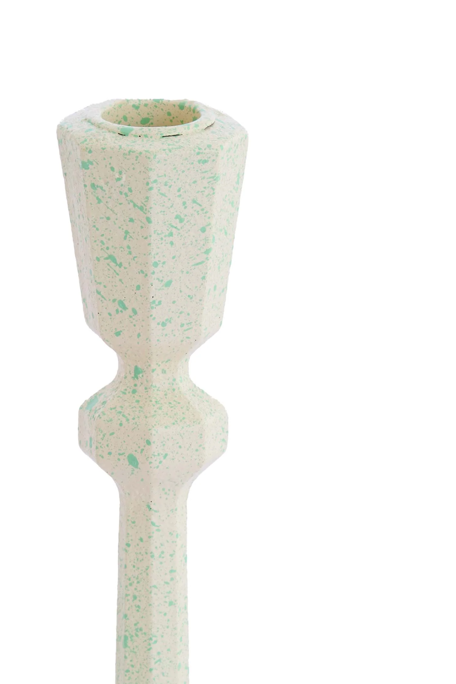 Candle stick 8x18,5 cm AVILES light green+green - Image 2