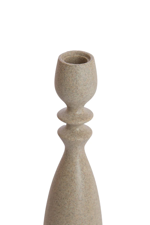 Candle stick 8x34 cm GUAM sand - Image 2