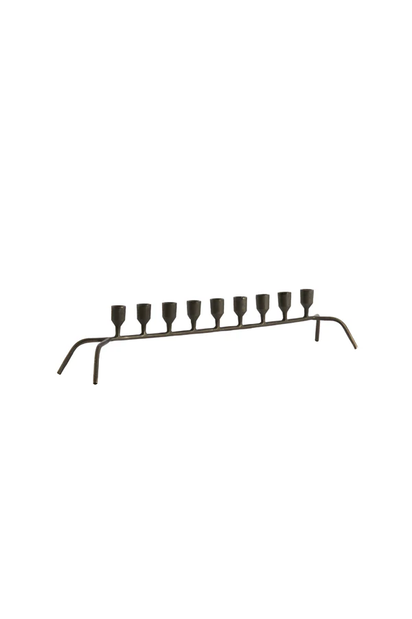 Candle stick 9L 80,5x16x14,5 cm CALZADA gunmetal - Image 2