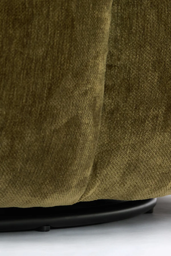Chair 100x98x72 cm AMARA velvet olive green - Image 9