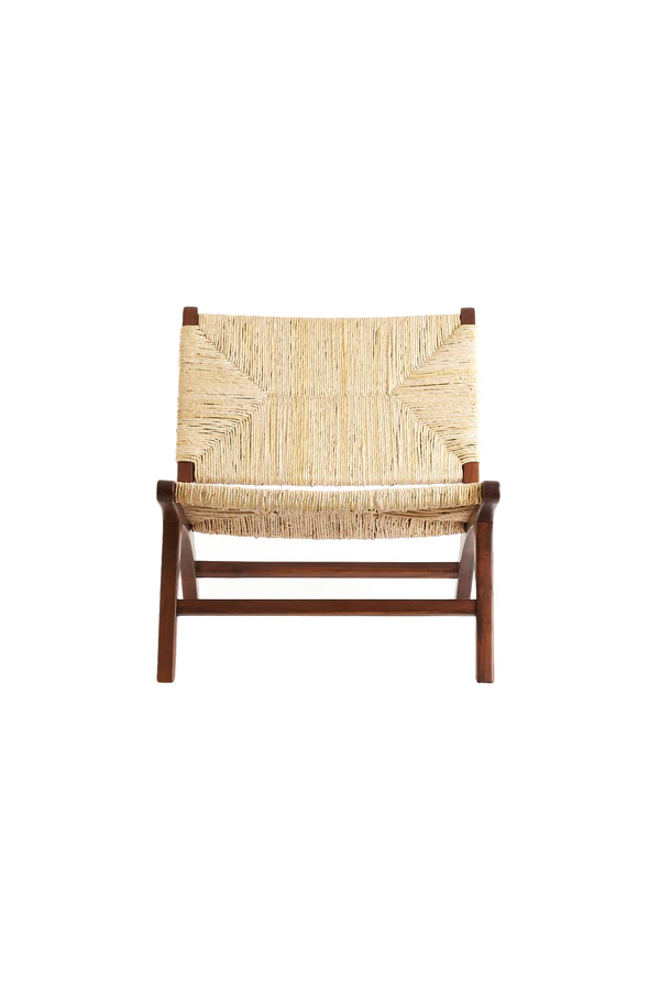 Chair 78x65x69 cm PAYAN natural+wood dark brown - Image 3